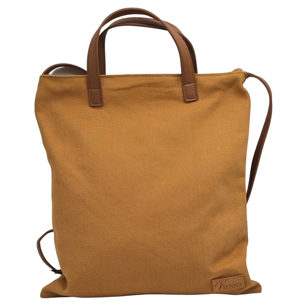 Image Tote Bag with adjustable shoulder strap and zipper - Warm Beige
