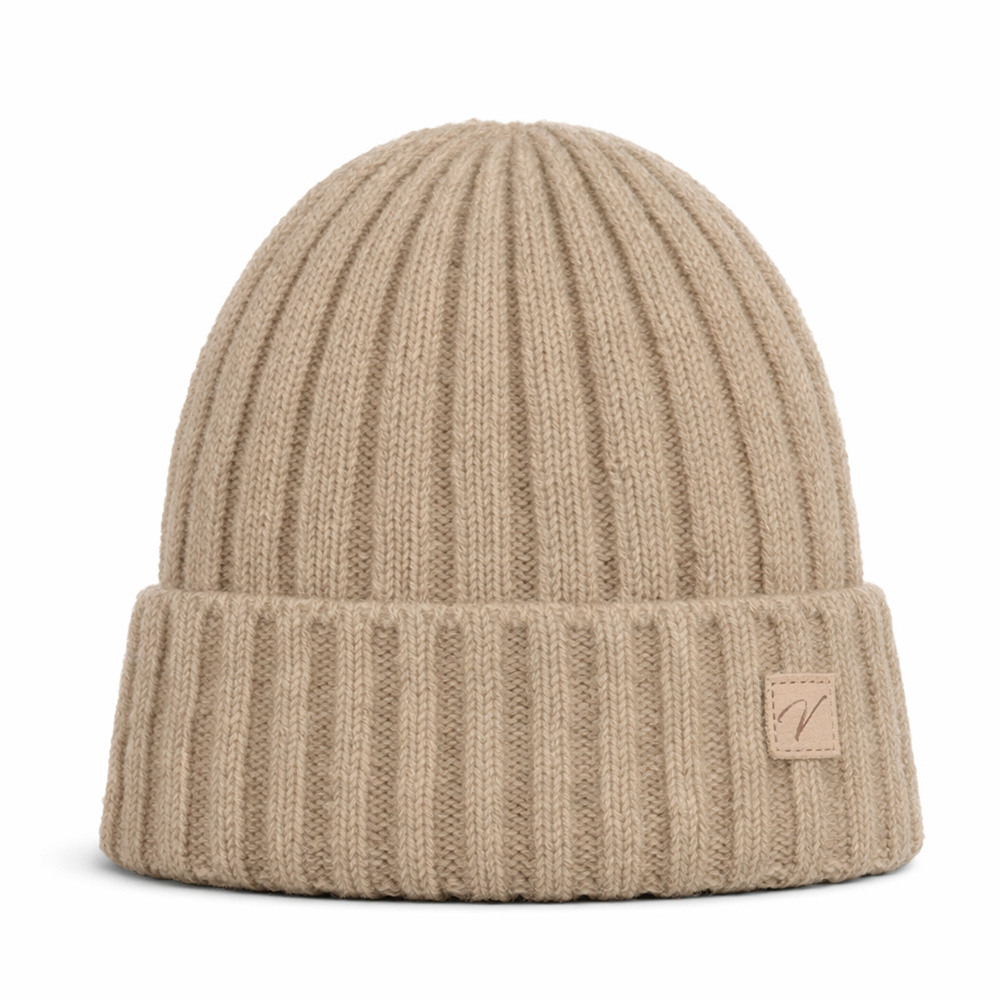Image Tuque femme sans pompon- Beige