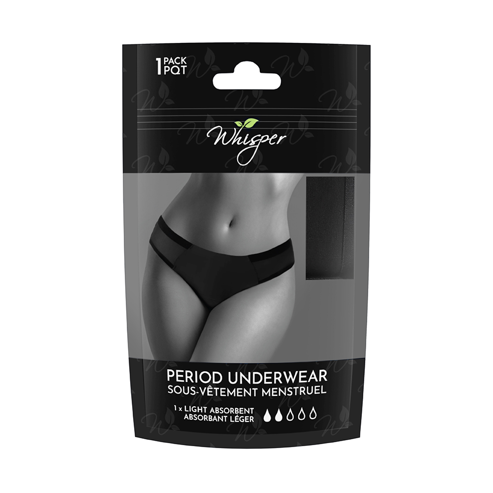 Image Sous-vêtement menstruel Whisper, paquet de 1 (absorbant léger) - PETIT