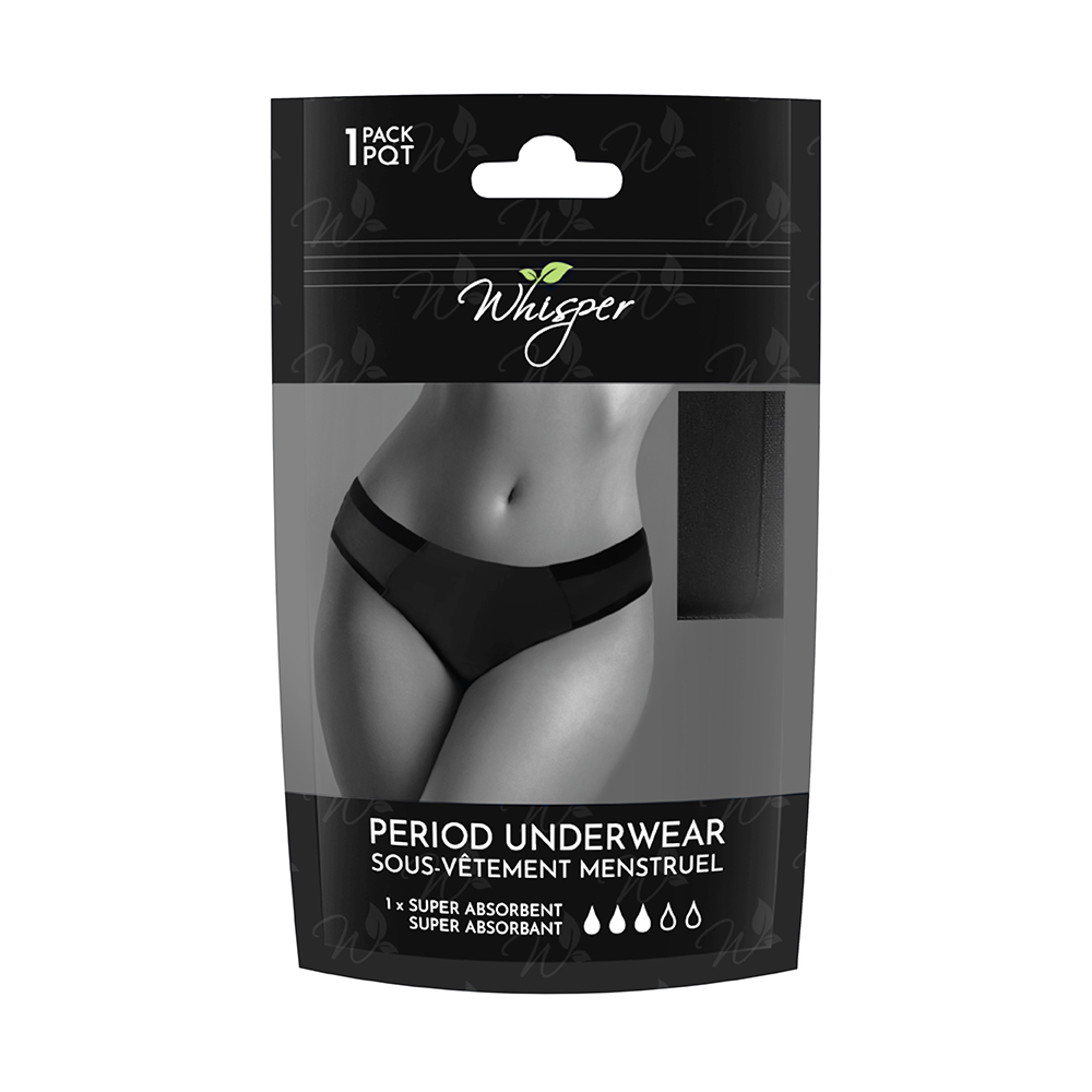 Image Sous-vêtement menstruel Whisper, paquet de 1 (super absorbant) - GRAND