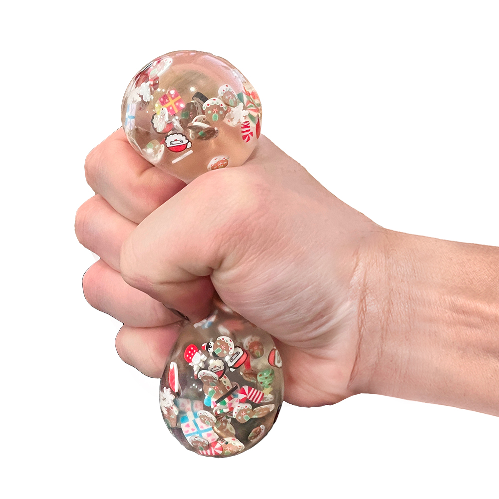 CHRISTMAS SQUEEZE BALL-HAND